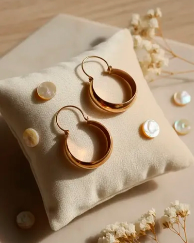 Aros de oro 18 kilates