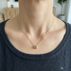 Cadena punto de luz, Oro 18Kilates