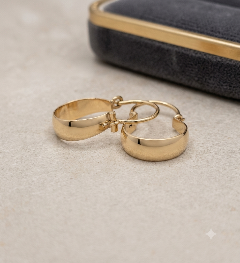Aros de oro 18 kilates
